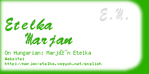 etelka marjan business card